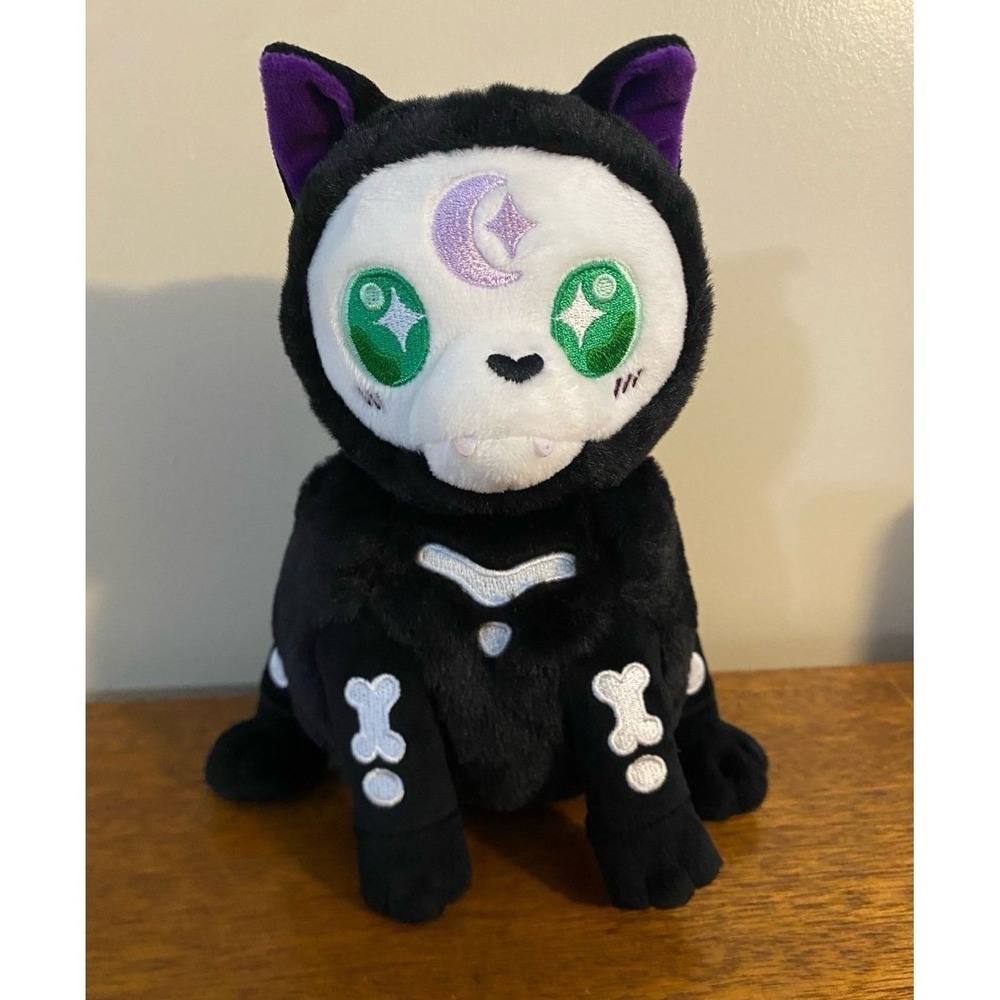 Squishable - Witchy Skeleton Cat Snackers Plush - Spirit Halloween Exclusive
